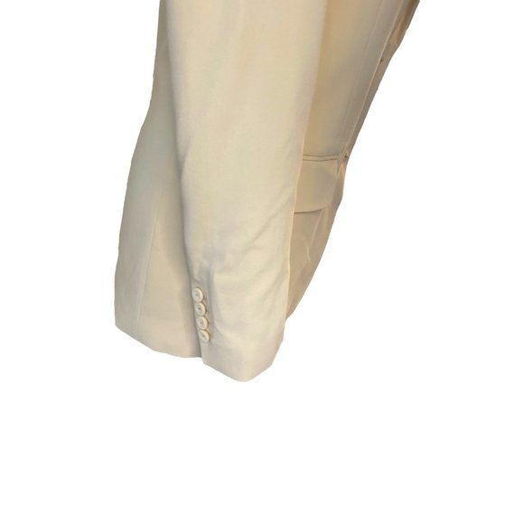 Lafayette 148 Pale Yellow Shoulder Padded Blazer Womens Medium - Picture 5 of 12